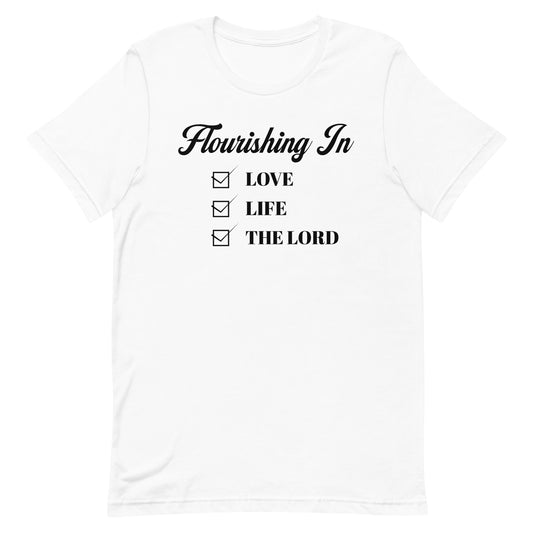 "Flourishing Checklist" T-Shirt